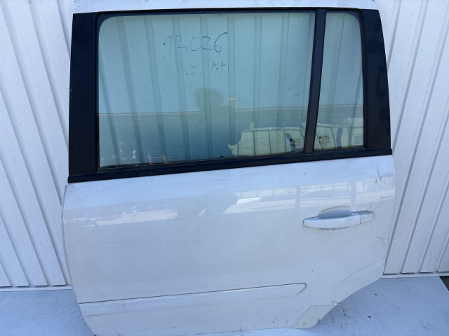 13026 Opel Zafira B Bal hátsó Ajtó Használt Fehér