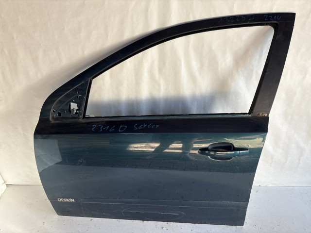 13223 Opel H astra Bal első  Ajtó Zöld Z21u sérült