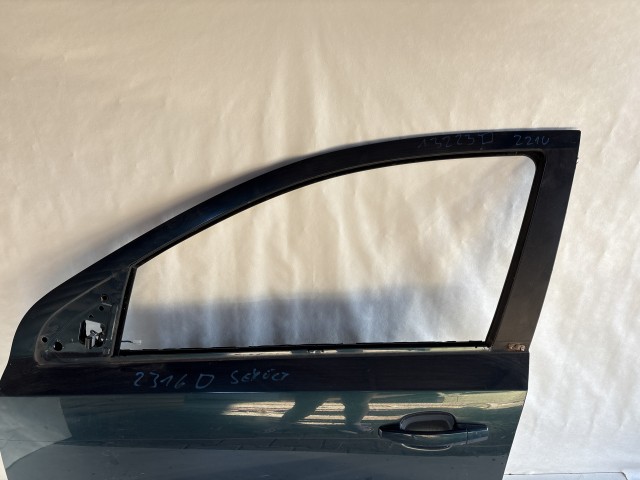 13223 Opel H astra Bal első  Ajtó Zöld Z21u sérült