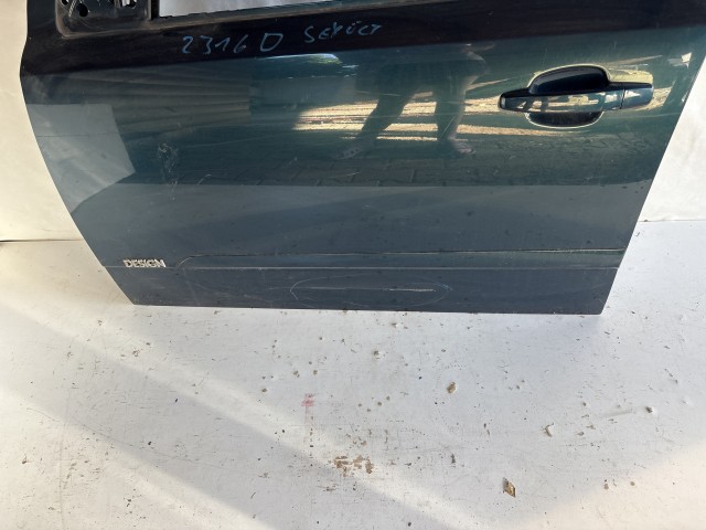 13223 Opel H astra Bal első  Ajtó Zöld Z21u sérült