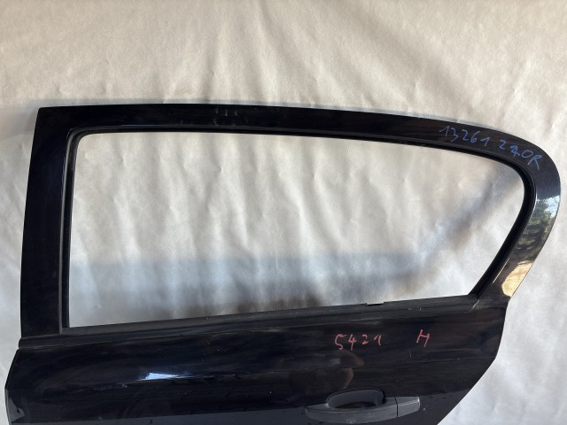 13261 Opel Astra H Bal hátsó  Ajtó Fekete Z20R 5 ajtós