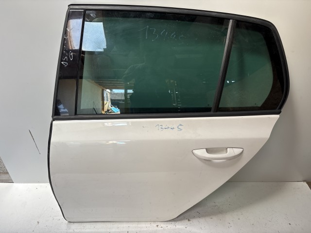13445 Volkswagen Golf 6 2008-2013 Bal hátsó Ajtó Fehér