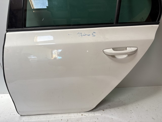 13445 Volkswagen Golf 6 2008-2013 Bal hátsó Ajtó Fehér
