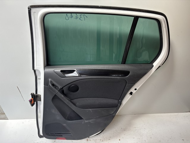 13448 Volkswagen Golf 6 Jobb hátsó 2008-2013 Ajtó Fehér