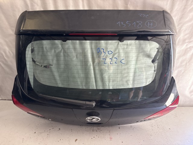 13518 Opel Astra J 2009-2015 Csomagtérajtó Z22c Fekete 5 ajtós