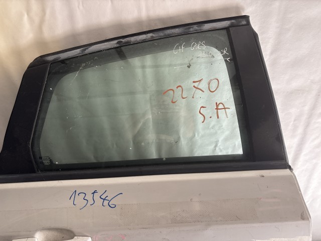 13546 Opel Astra J Jobb hátsó Ajtó Fehér 5 ajtós