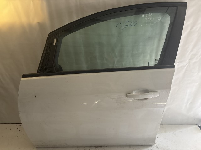 13560 Opel Astra J Használt Bal első Ajtó Fehér