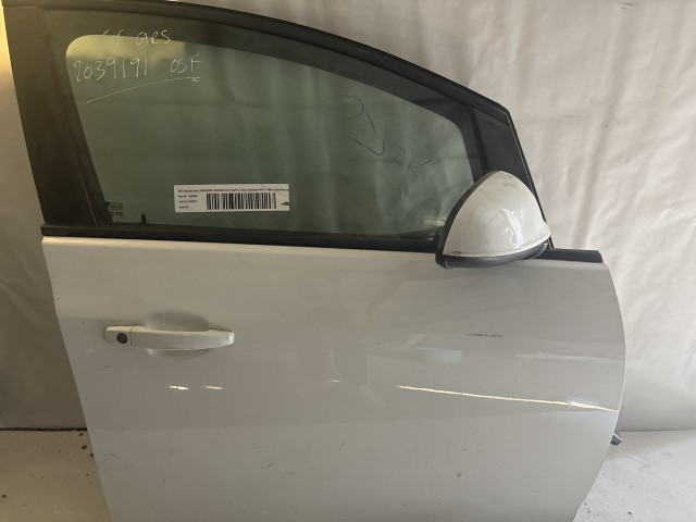 13570 Opel Astra J Jobb első Ajtó Fehér