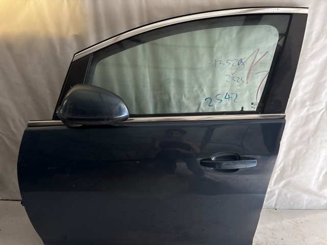 13589 Opel Astra J Bal első Ajtó Használt Kék z22s