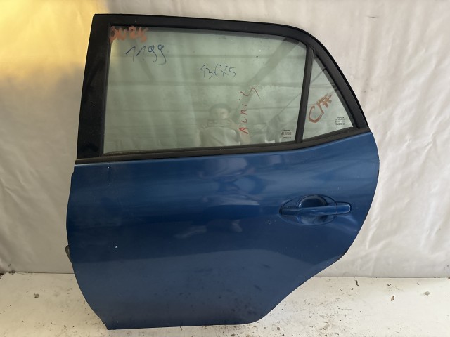 13675 Toyota Auris 2007-2012 Bal hátsó Ajtó Használt Kék