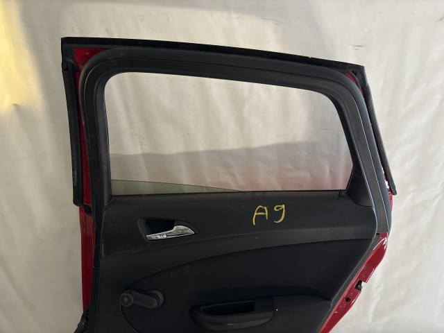 13689 Opel Astra J Jobb hátsó Ajtó Piros 5 AJTÓS