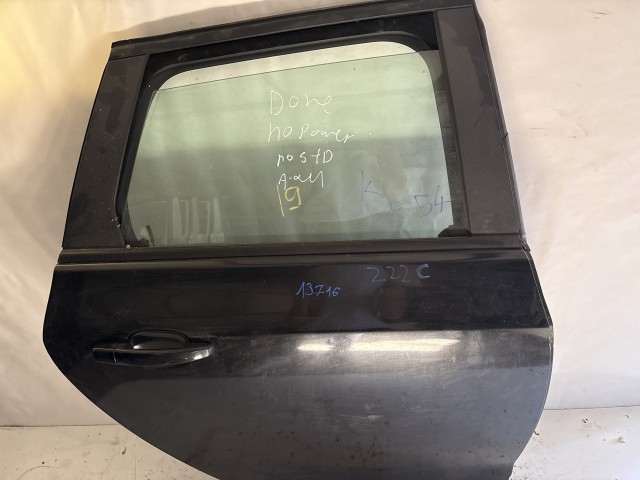 13716 Opel Astra J Kombi Jobb hátsó Ajtó Fekete Z20r