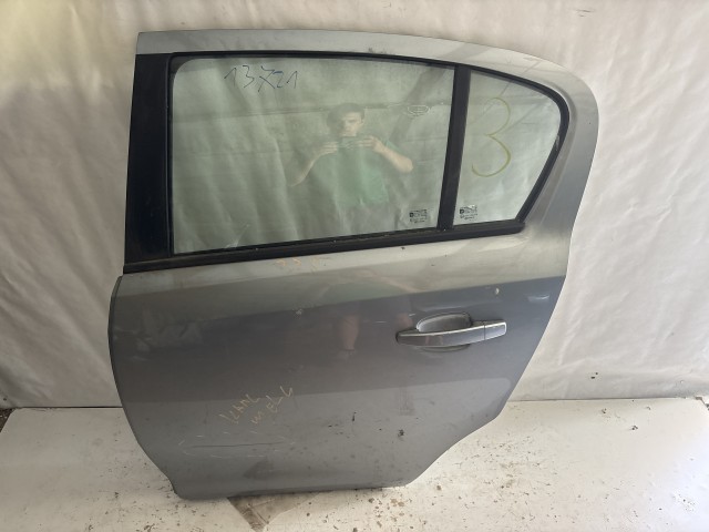 13721 Opel Corsa D Bal hátsóAjtó Szürke  Z179