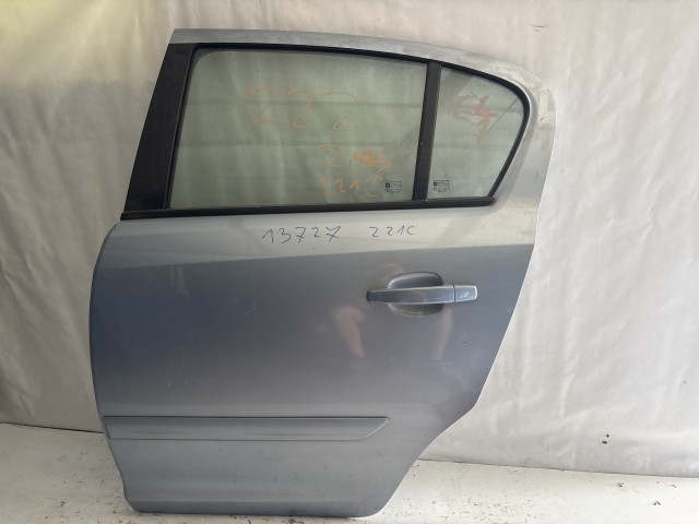 13727 Opel Corsa D Bal hátsó Ajtó Kék Z21C