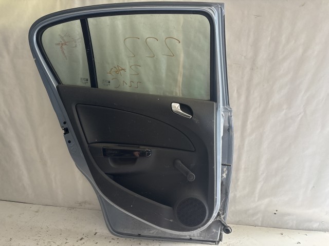 13727 Opel Corsa D Bal hátsó Ajtó Kék Z21C