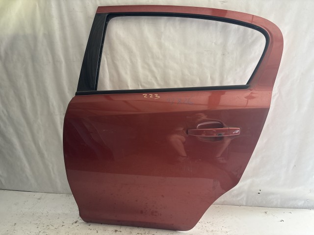 13726 Opel Corsa D Bal hátsó Ajtó Bordó