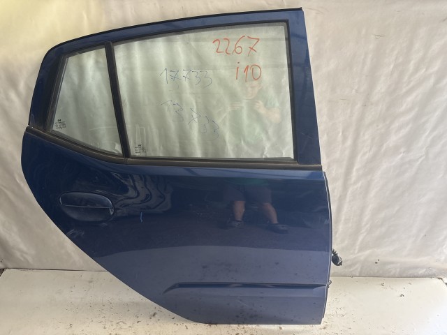 13733 Hyundai i10 (PA)  2008-2013 Jobb hátsó Ajtó Kék