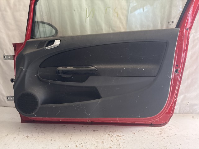 1088 Opel Corsa D Jobb elsőAjtó Piros 3 ajtós