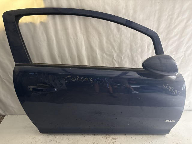 1083 Opel Corsa D Jobb első Ajtó Kék Z21B 3 ajtós