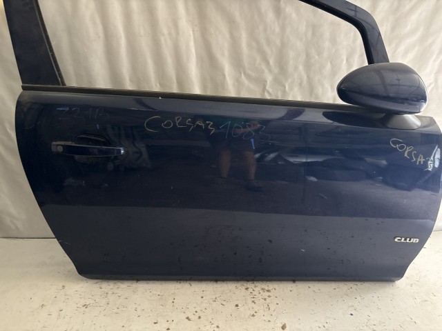1083 Opel Corsa D Jobb első Ajtó Kék Z21B 3 ajtós