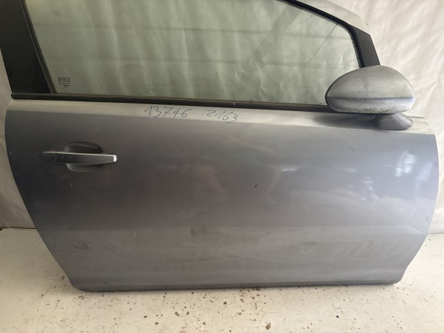 13746 Opel Corsa D Jobb első Ajtó Szürke Z163 3 ajtós