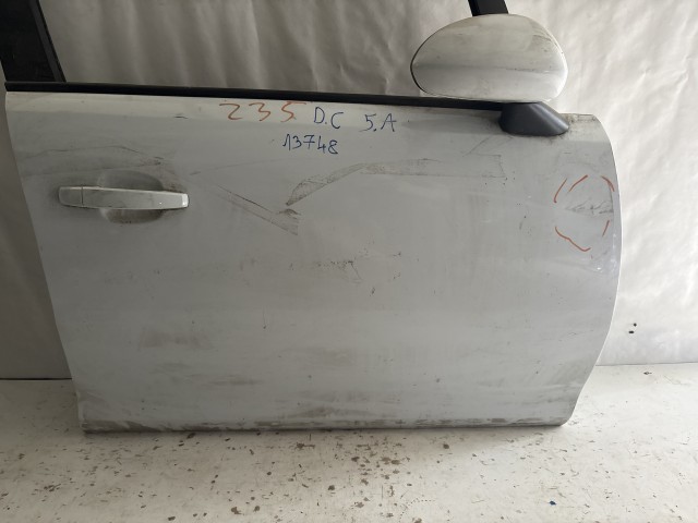 13748 Opel Corsa D Jobb első Ajtó Fehér