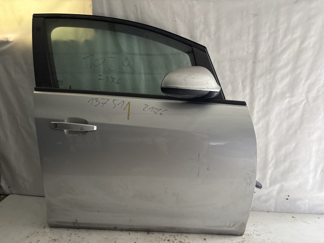 13751 Opel Astra J Jobb első Ajtó Ezüst Z176
