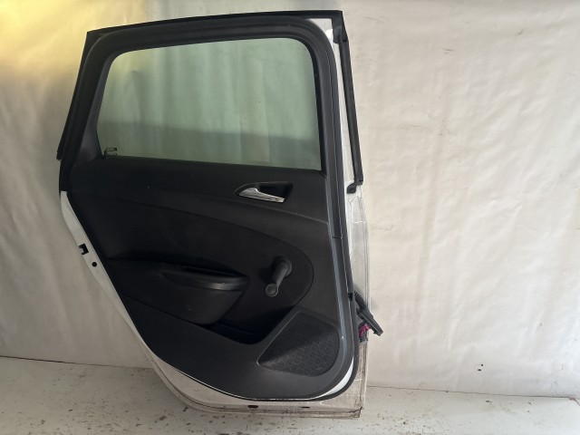 13772 Opel Astra J 2009-2015 Ajtó Használt Bal hátsó Fehér 