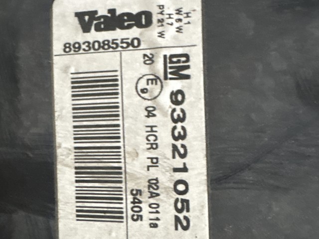 13878 Opel Meriva A 2003-2010 Bal első Lámpa Fényszóró