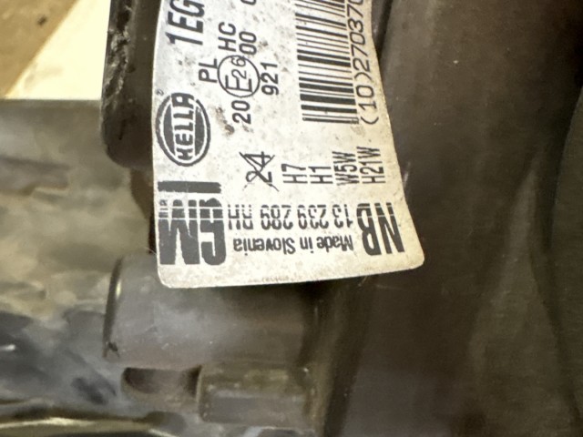 14150 Opel Astra H Jobb első Lámpa Fényszóró