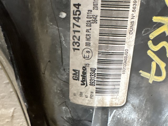 14158 Opel Corsa D Jobb első Lámpa Fényszóró