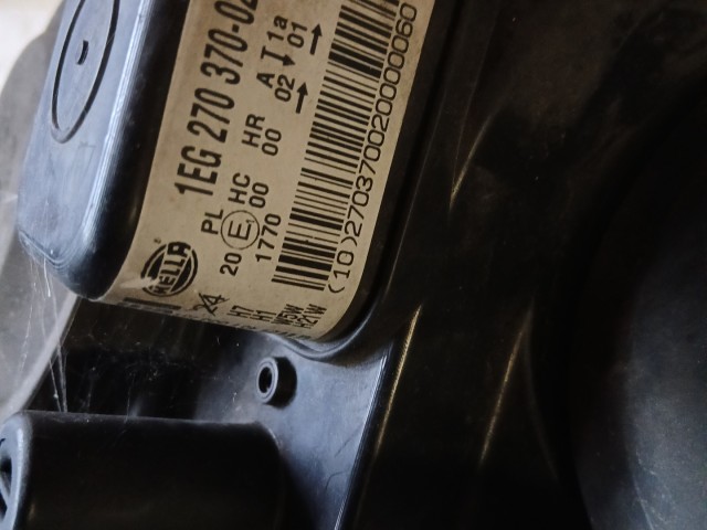 14297 Opel Astra H 2004-2010 Jobb első Lámpa Fényszóró a képen látható sérüléssel