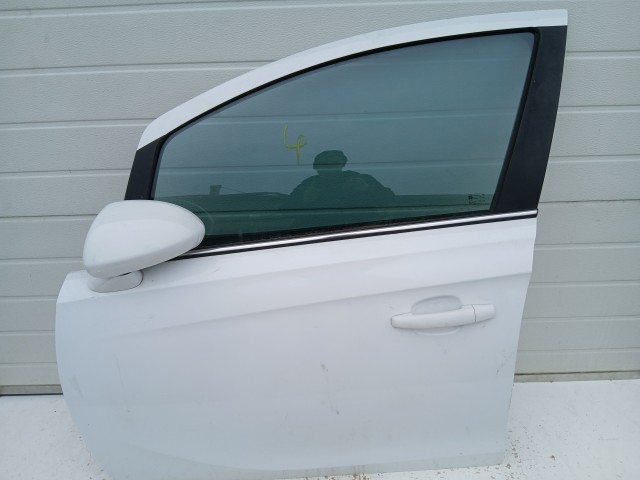 14407 Opel Corsa E Bal első Ajtó Fehér Y40r 5 ajtós