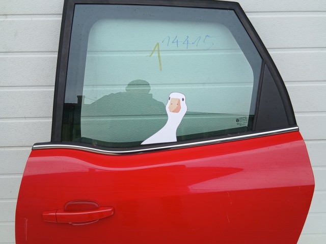 14415 Opel Meriva B 2010-2017 Bal hátsó Ajtó Használt Piros