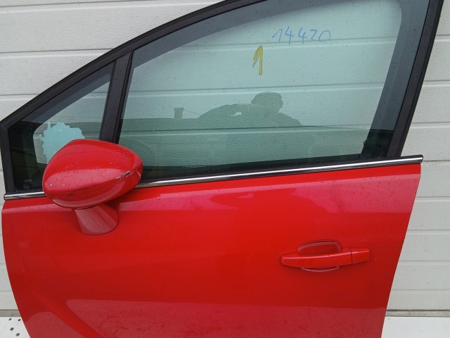 14420 Opel Meriva B 2010-2017 Bal első Ajtó Piros Z50b