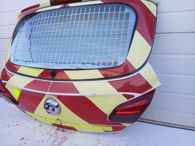 14459 Opel Corsa E 3 ajtós Csomagtérajtó Fehér Y40r