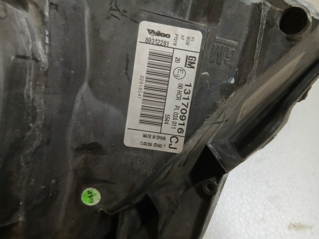 14527 Opel Vectra C  Jobb első Lámpa Fényszóró facelift