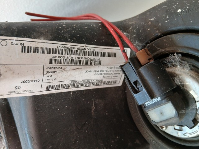 14562 Toyota Corolla 2001-2007 Jobb első Lámpa Fényszóró