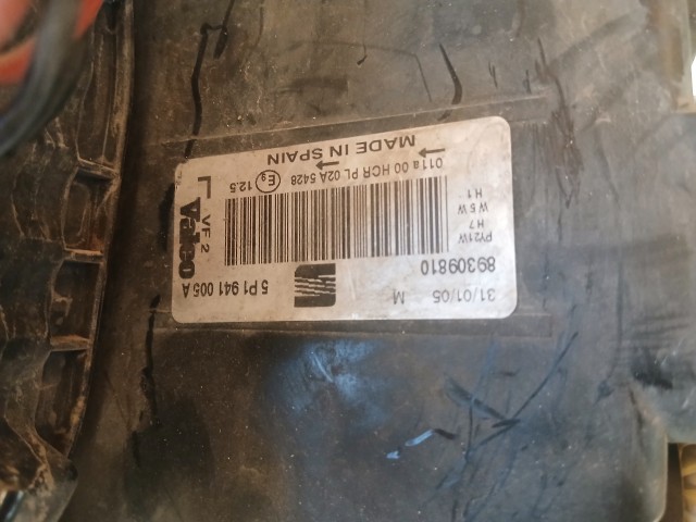 14565 Seat Toledo 2004-2009 Bal első Lámpa Fényszóró