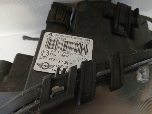 14567 Mini R56 2006-2013 Jobb első Lámpa Fényszóró