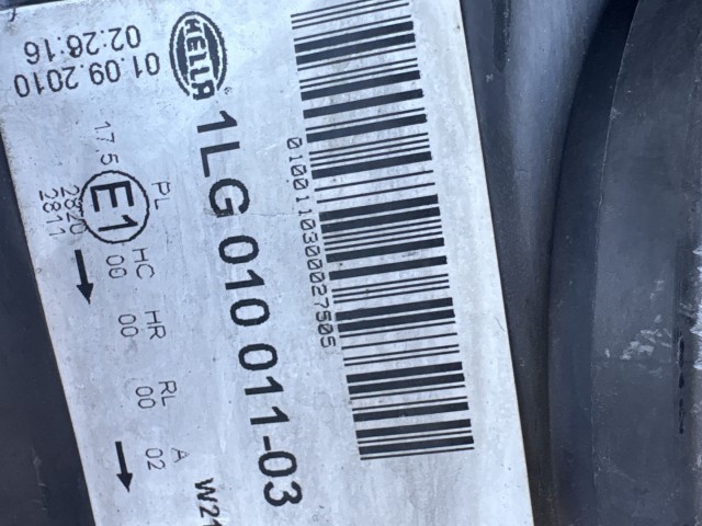 14737 Opel Astra J 2009-2015 Bal első Lámpa Fényszóró Angol