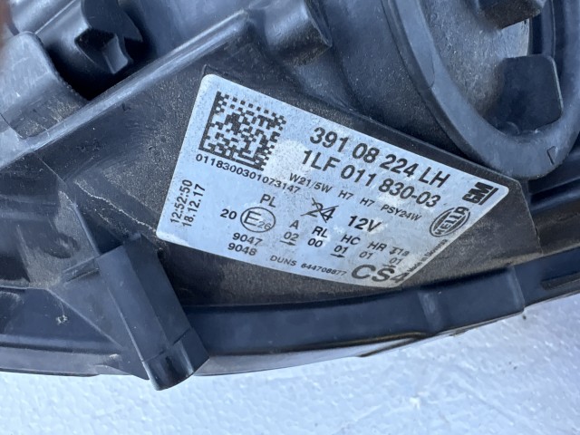 14741 Opel Corsa E Bal első  Lámpa Fényszóró Angol