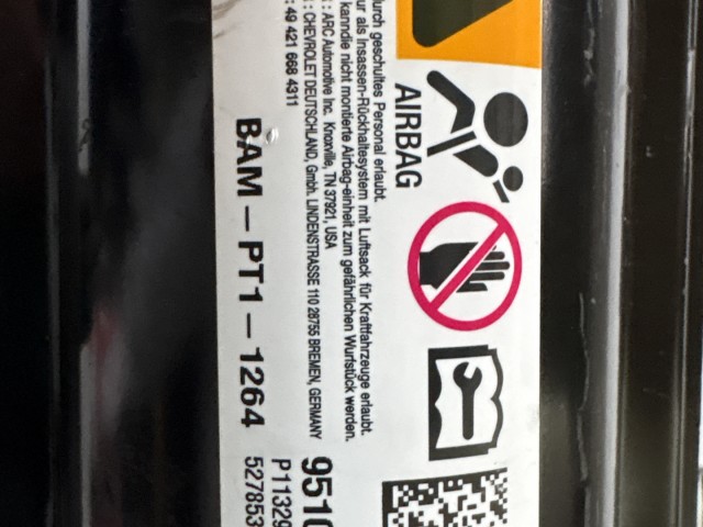 Opel Mokka 2012-2019 Légzsák Használt Utas légzsák jobb 