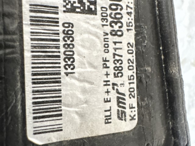 14862 Opel Astra J 2009-2015 Bal Tükör fehér