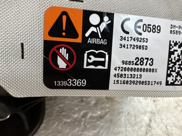 Opel Corsa E  2014-2019 utas oldali Légzsák