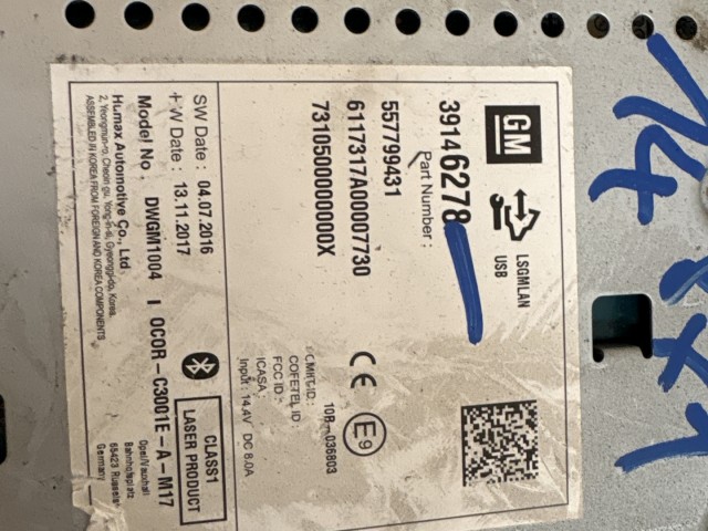 Opel Corsa E 2014- 2014-2019 Rádió Használt Mp3   