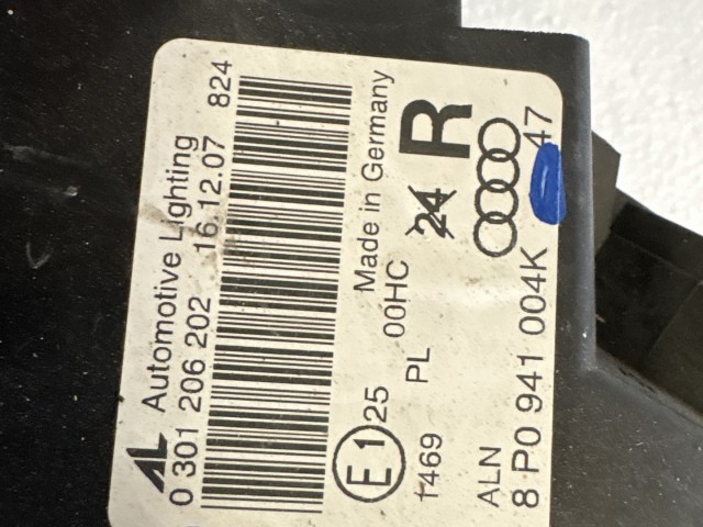 15008 Audi A3 8p 2003-2012 Bal első Lámpa Fényszóró