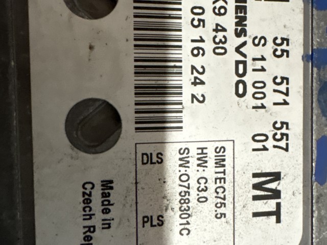 Opel Zafira B 1.8i 16V (A18XER) motorvezérlő