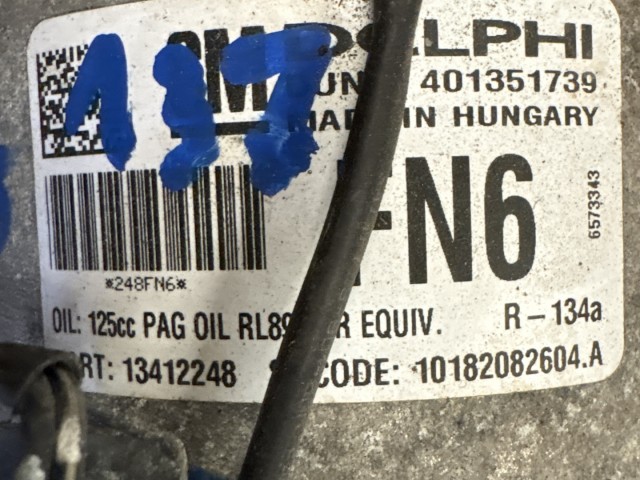 Opel Astra J 1.7 CDTI A17DTS FN6