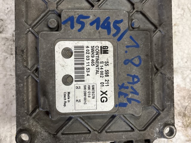 Opel Zafira B a18xer Motorvezérlő